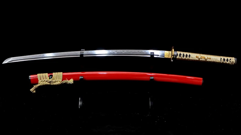 Folded Steel Real Hamon Forge Folded Katatemaki Mokko Gunome Hamon Katana 8 7